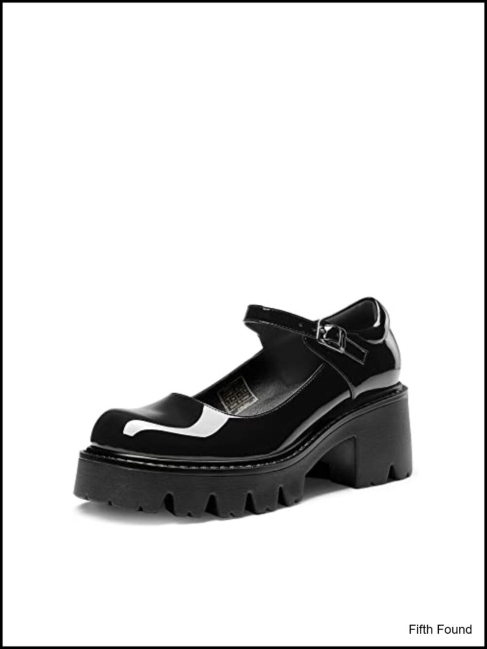 Faux Leather Mary Jane Platform Pumps Chunky Heel Y2K Retro Shoes